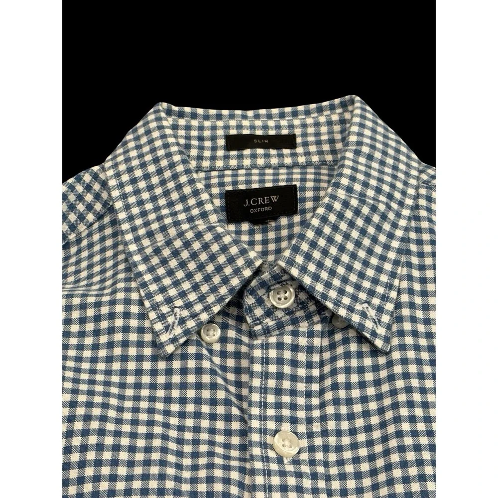 J. Crew Men's Oxford Shirt Blue Button Up Slim Fit BOGO  Lot Preppy Smart Casual